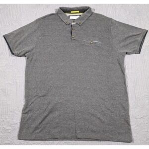 Cactus Man Ricky Singh Polo Shirt Men's Large Dark Gray Casual Short Sleeve